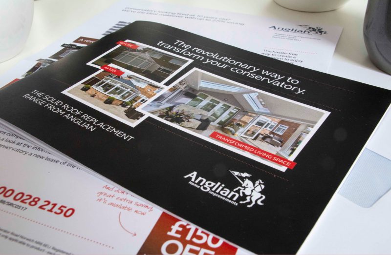 Anglian Home Improvements Direct Mail brochure insert