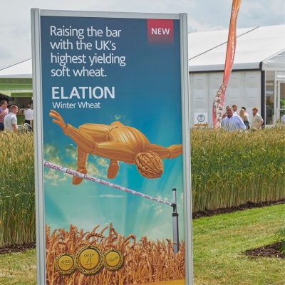 Image of monolith panel on Elsoms stand at Cereals 2018