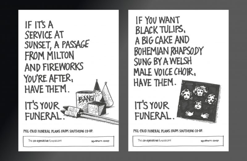 The Co-operative Funeralcare Funeral Plans Awareness Campaign Concepts