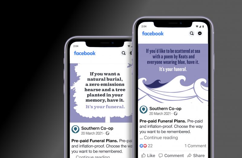 The Co-operative Funeralcare Funeral Plans Awareness Campaign Social Media